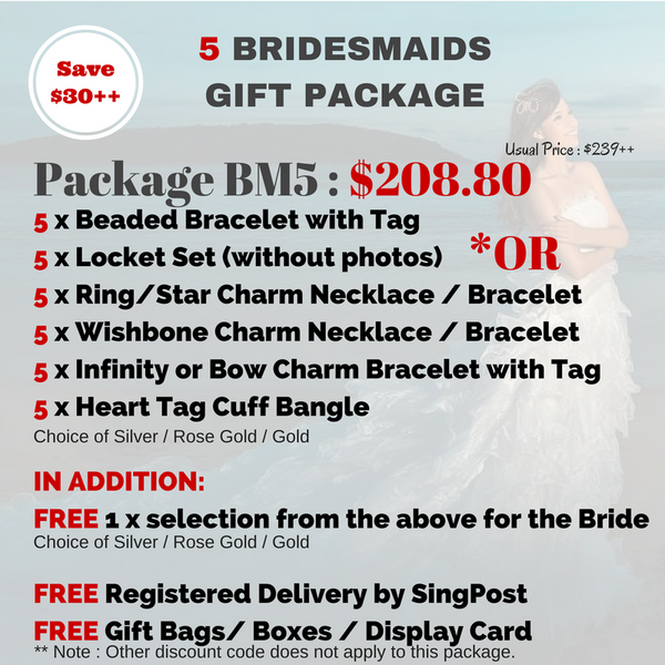 [Premium] 4 - 8 Bridesmaids Jewelry Package