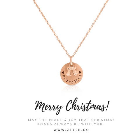Xmas Bell Charm Necklace