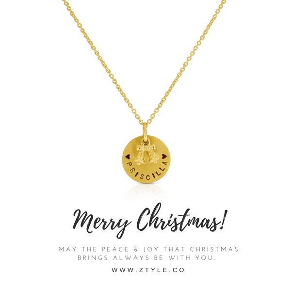 Xmas Bell Charm Necklace
