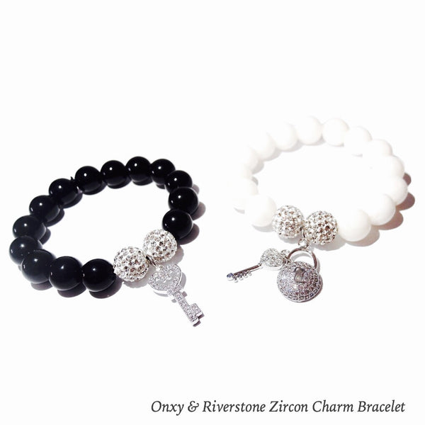 Gemstone Zircon Charm Bracelet